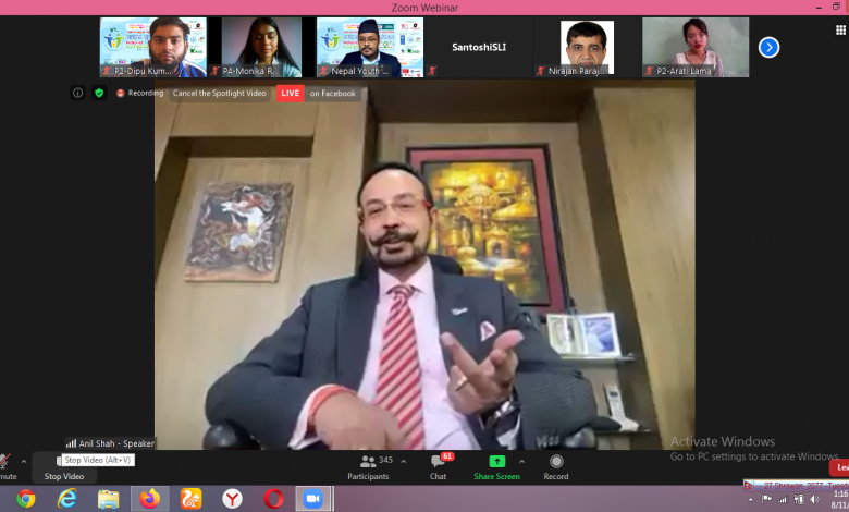 Photo of भविष्य हैन वर्तमान युवाको हो अनिल केशरी शाह