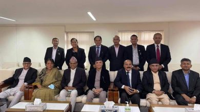 Photo of प्रधानन्यायाधीशसंग संवैधानिक कानुन व्यवसायी मञ्च (क्ल्याफ) को नवनिर्वाचित कार्यसमितिद्धारा भेटघाट