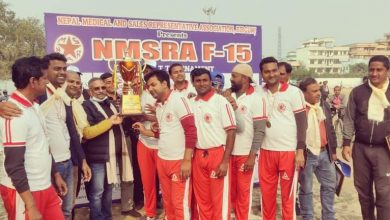 Photo of एनएमएसआरए एफ १५ नकआउट क्रिकेट प्रतियोगितामा एनएमएसआरए रेड विजयी