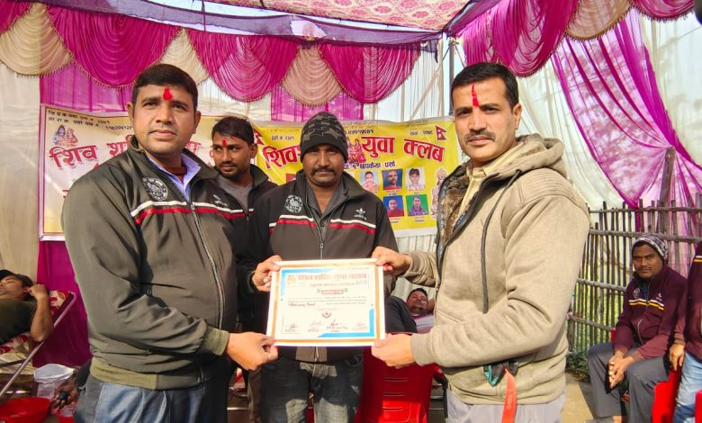 Photo of वीरगंज वार्ड नं १ मा खुल्ला रक्तदान कार्यक्रम सम्पन्न।३ /३ महिनामा रक्तदान गर्न स्वास्थ्यको लागि आवश्यक वडा अध्यक्ष कुर्मीको भनाई