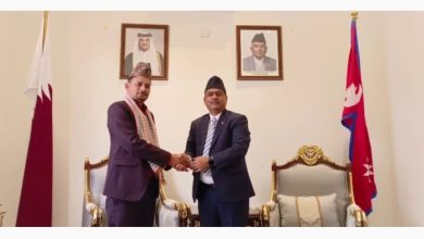 Photo of राजदुत ढकालसँग केन्द्रिय सदस्य इकबाल अहमदको शिष्टाचार भेटघाट