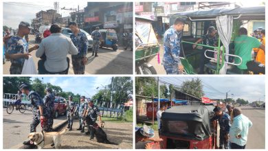 Photo of डि.एस.पि सुरज रिजाल आफै उत्रिए चेकजाँचमा,नेपाल भारत सिमा स्थित वीरगन्ज भन्सारमा सुरक्षा कडाइ