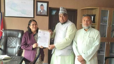Photo of उपाध्यक्ष मशहूदले मदरसाको समस्याबारे शिक्षा मन्त्रीलाई दिए ज्ञापन पत्र