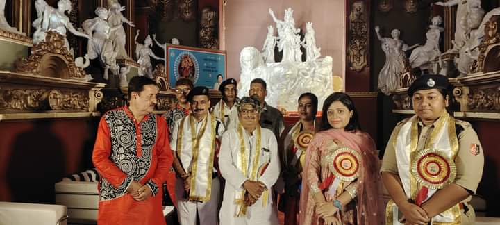 Photo of Inauguration of virtual puja started at Mahalaya Shubhakhne