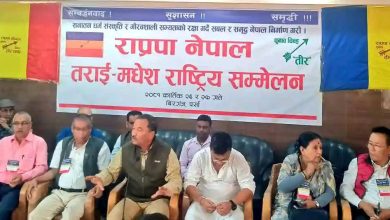 Photo of राप्रपा नेपालको तराई मधेस सम्मेलनको क्रममा आज अध्यक्ष थापा द्वारा पत्रकार भेटघाट