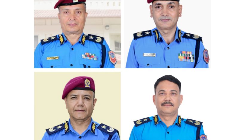 Photo of नेपाल प्रहरीको ३३ औं आइजिपी बढुवाका शक्ति केन्द्रमा दौडधुप शुरु प्रतिस्पर्धी ४ एआइजीहरु