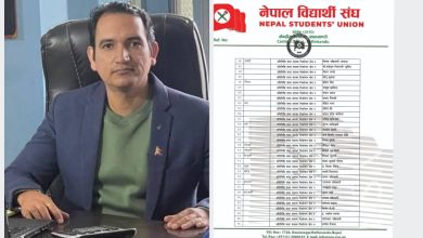 Photo of पर्सा–१ मा काँग्रेस उम्मेदवार जिताउने जिम्मा लामिछानेलाई, नेविसंघले बनायो निर्वाचन परिचालन समिति