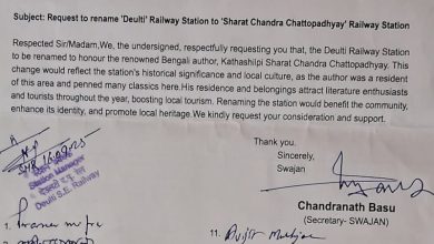 Photo of शरतचन्द्र चट्टोपाध्यायको नाममा देउल्टी रेल स्टेशन नामकरण गर्न माग