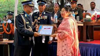 Photo of नेपाल प्रहरी दिवसको अवसरमा वीरगञ्ज हेल्थ केयरकी प्रमुख प्रशासकीय अधिकृत भूमिका अधिकारी सम्मानित